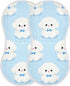 tplaotee 22x11in Cute White Bichon Frise Cotton burping Cloth Soft and Absorbent? Baby wash Cloth for Newborns boy