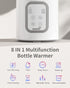 GROWNSY 8-in-1 Fast Baby Milk Warmer with Timer, Accurate Temperature Control, Defrost, Sterilizing, Heat Baby Food Jars