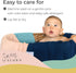 Knit Baby Blanket in Cable Pattern, Organic Cotton Receiving Blankets for Crib or Stroller, Ocean Teal