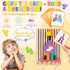 3+ 3D 3 4 5 6 7 10 JONEG Games for Year Olds Kids- Wooden Stacking Puzzles - Brain Teasers Russian Blocks Board - STEM