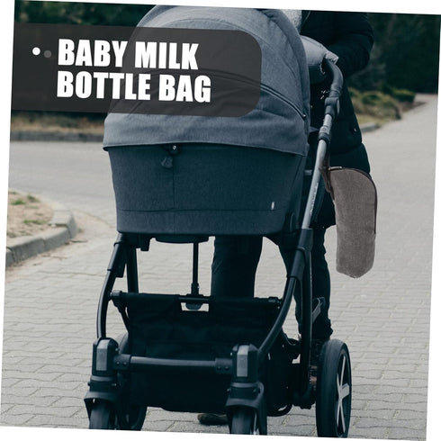 VANZACK 2pcs Set Insulated Baby Bottle Warmer Bag Thermal Milk Bottle Pouch for Infants Waterproof Insulation Carrier