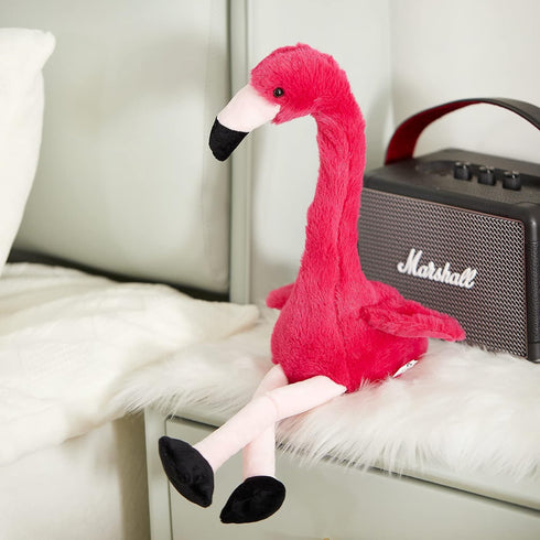 13’’ Talking Flamingo Toy, Interactive Plush Toy that Repeats What You Say, Birthday Gift for Boys and Girls, Red