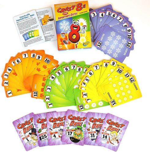 8s 4 Continuum Games Crazy with Important Dates Card Game - Kids Age and Up
