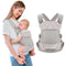 Breathable Mesh Baby Carrier, Ergonomic Design Baby Wraps Carrier with Head Support