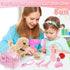 14PCS Set 3 4 5 6+ Dog Toys for Kids, Walking Barking Electronic Interactive Plush Puppy Toy with Carrier