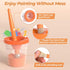 14 8.45oz/250ml, Nicpro Colors Large Washable Paint for Kids Non Toxic Children Tempera Finger Paints with Paint
