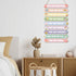 MONALET 12x19 Pastel Cute Inspirational Motivational Wall Art Decor for Girls Room Nursery Baby Kids Playroom Bedroom