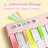 1-3, 2 4 5 6 iPlay, iLearn Kids Mini Piano Toy W/Rainbow Lights, Toddler Pocket Travel Piano Keyboard for Portable