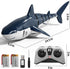 NIPLOOOW 2.4GHz Boys,1:18 4 5 6 7 8 9 Remote Control Shark Toys for Scale High Simulation Shark Toys with Light