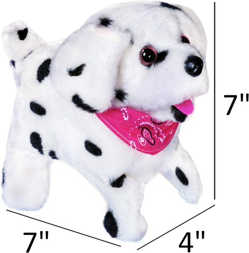 (7" Haktoys Flip Over Puppy - Interactive Battery-Powered Toy for Kids H)