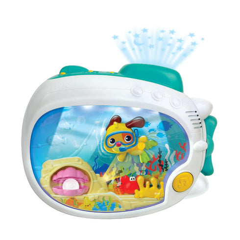 3-in-1 winfun Soothing Seas Nightlight with Music Box Projector, and Soft Glowing Light - Calming Lullabies