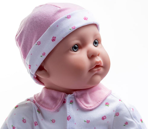JC Toys Caucasian 20-inch Soft Body Baby Doll | La Baby | Washable with Removable Pink Outfit & Pacifier