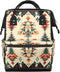 Hsnar Boho Christmas Waterproof Diaper Bag Backpack Large Capacity Baby Bag with Stroller