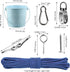 FUQUN Treehouse Accessories for Kids, Pulley with Bucket Cable, 2 Sets, Blue, Pirate Ship Playhouse Game