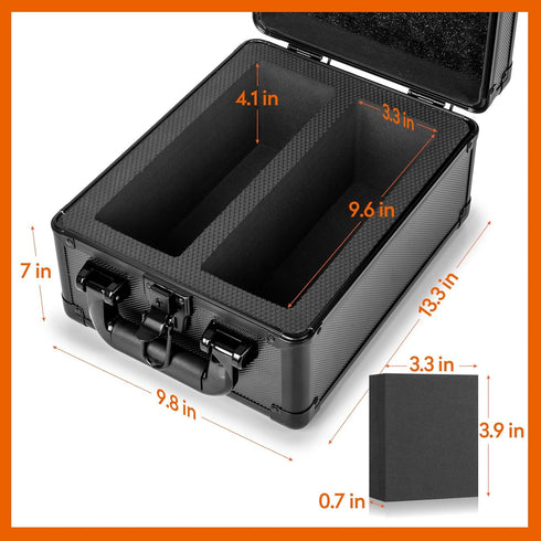(2 Graded Card Storage Box, PSA Slab Case Holder for Graded Cards, Top Loaders Trading Card Storage Hard Case