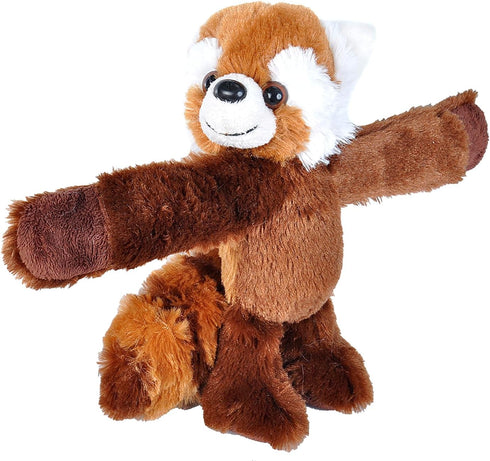 Wild Republic 8" Red Panda Huggers Plush, Slap Bracelet Stuffed Animal, Kids Toys