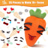 Big Feelings Carrot Social Emotional Learning Toys, 26 Facial Expressions & 10 Flashcards for Kids 3-6