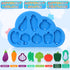 LOMAGTI Baby Bath Toys, Premium Silcone Mold Free Vegetable Bath Toys, Soft Toddlers Floating Bathtub Toy, No Hole Tub