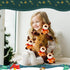 Liliful 16 Pack 8 Inch Stuffed Deer Toys, Xmas Plush Elk with Red Scarf, Animal Gifts for Boys Girls, Christmas