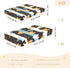 Bseiialft 52 28 Gold Blue Hearts Stripes Crib Sheets for Boys Girls Soft and Breathable Cotton Baby Sheets for Standard