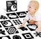 High Contrast Baby Cards for Infants, Black and White Baby Toys for Newborns, Visual Stimulation Development