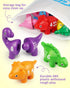 Coogam Numbers Matching Game 10PCS, 123 Counting Dinosaur Toys, Educational Montessori Learning Toys for Ages 2-4