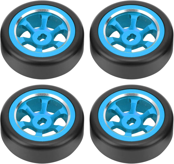 VGEBY 4pcs RC Drift Tire, RC Wheel Rim Tire Modification Parts for Wltoys K969 K989 P929 1/28 RC Mini Z Wheels