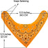 Maiwa 10 Pack Baby Triangle Bandana Bibs for Boys Girls for Drool Teething Eating with Snaps