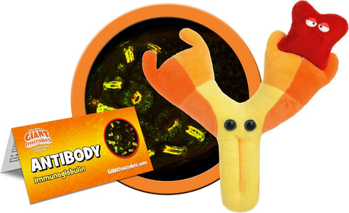 GIANTmicrobes Antibody Plush, Blood Bank, Hematology Gifts, Get Well Gifts, Blood Cells, Pharmacist Gift