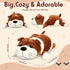 Vertintong 17.7" Soft Dog Plush - Huggable Stuffed Animal Pillow for Kids Birthday Gift - Large Cuddle Puppy Toy