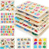 GRINNNIE Wooden Peg Puzzle for Toddlers, 6 Pack Toddler Puzzles Set for