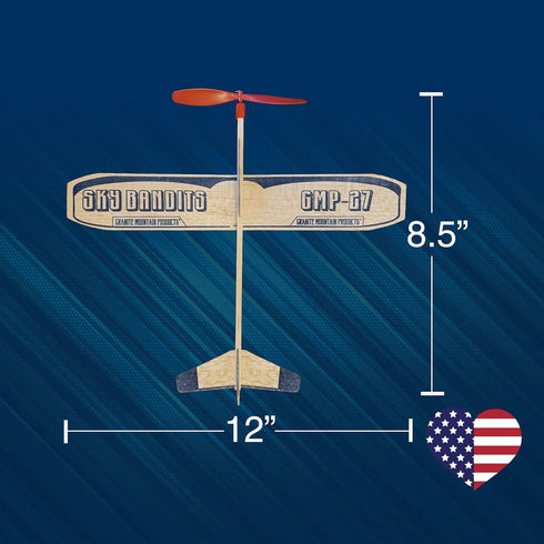 Wooden Airplane Kits Set | Balsa Wood and Styrofoam Airplane Toys | 2 Rubberband Powered Planes, 2 Glider Planes, 6
