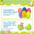 72Pcs 3.15'' Aviski Painted Jumbo Large Iridescent Marble Easter Eggs for Kids Basket Bag Stuffers Fillers, Easter Hunt