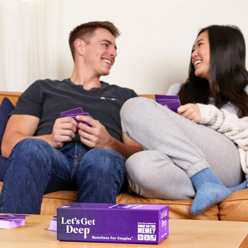 WHAT DO YOU MEME? Let's Get Deep Couples Questions Card Game, Love Couples Games and Date Night Ideas