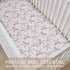 Selgkds 52''x28'' Pink Dot Bows Baby Crib Sheets for Girls Sweet Girly Bows Soft Stretchy Fitted Crib Mattress Covers