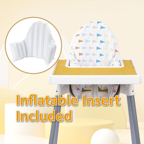 Inflatable Supporting Cushion for IKEA Antilop High Chair, Baby High Chair Cushion, Polyester Fabric Cover