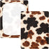 CZXW 52" 28" Retro Cow Black Brown Crib Sheets Fitted x Natural Cotton Soft & Breathable for Baby Crib Mattress