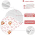 decor gift 4 Pack 22x11in Cotton Baby Burp Cloth Easy Care Cartoon Cute Red Stars Bear spit up Rags for Babies Girls