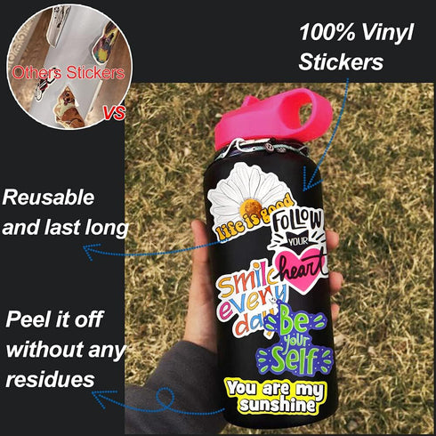 DETICKERS Gaming Stickers for Boys, 50 PCS Waterproof Vinyl Stickers for Video Game Water Bottles