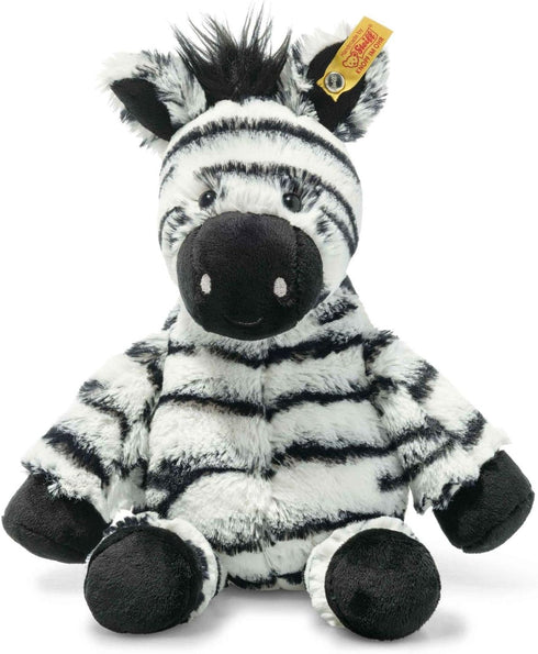 Steiff Zora Zebra - Premium Stuffed Animal, Cute Plushy Toy for Kids, Soft Cuddly Friends (Black/White, 12")