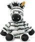 Steiff Zora Zebra - Premium Stuffed Animal, Cute Plushy Toy for Kids, Soft Cuddly Friends (Black/White, 12")