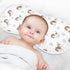 Qinllo 1 Pack 22x11 Inch Muslin Burp Cloths Cavalier Dogs Paw White Cotton Baby Burp Cloths Ultra Soft Burping Cloth