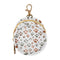 Paw Prints Round Pacifier Storage Case with Zipper, Portable Pacifier Case for