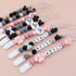 Customized Baby Pacifier Holder Clip with Name, Personalized Name Pacifier Clip for Boys and Girls Fits for Most