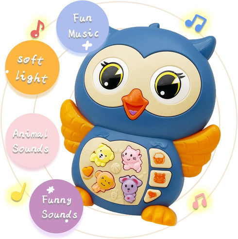 Nidavfa 12-18 1 Baby Piano Keyboard Toys Month Early Learning Light Up Music Toys Infant Gifts for Year Old Boys Girls
