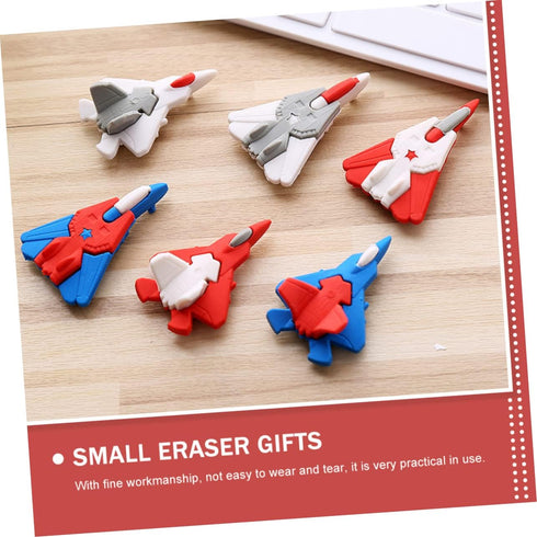 TOYANDONA Aircraft Eraser Toy, 36 Pcs Eraser Prizes for Mini Puzzles, Cartoon Helicopter Erasers