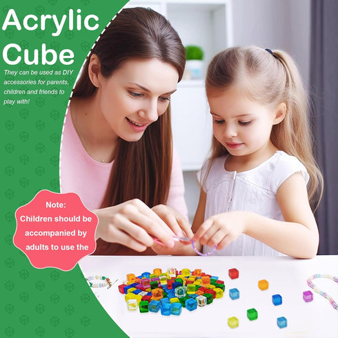 Generic 8mm 160 Set Mini Dice Acrylic Cubes, Pcs Colored Dice for Board Game Tokens, Tabletop Gaming Pieces & DIY