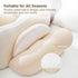 Pregnancy Pillow for Sleeping, Portable Maternity Pillow Double-Side, Belly, Hip, Back Support for Pregnant Women