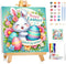 Aestalrcus Easter Paint by Numbers Kit for Kids with Frame, Easter Bunny Paint