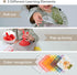 Taf Toys Baby Tissue Box Montessori Toys for Babies - Silicone Sensory & Motor Skills Development Toy with 10 Fabric